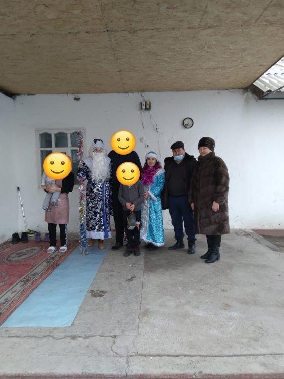 Жаңа жыл мерекесімен оқушыларды құттықтау