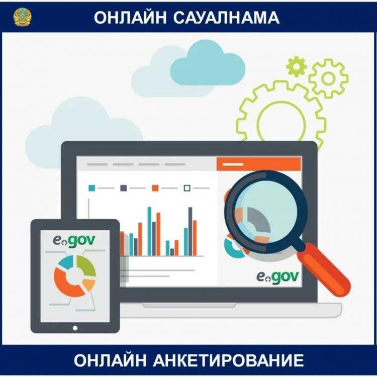 «Ашық диалог» алаңында онлайн нысанда сауалнама.
