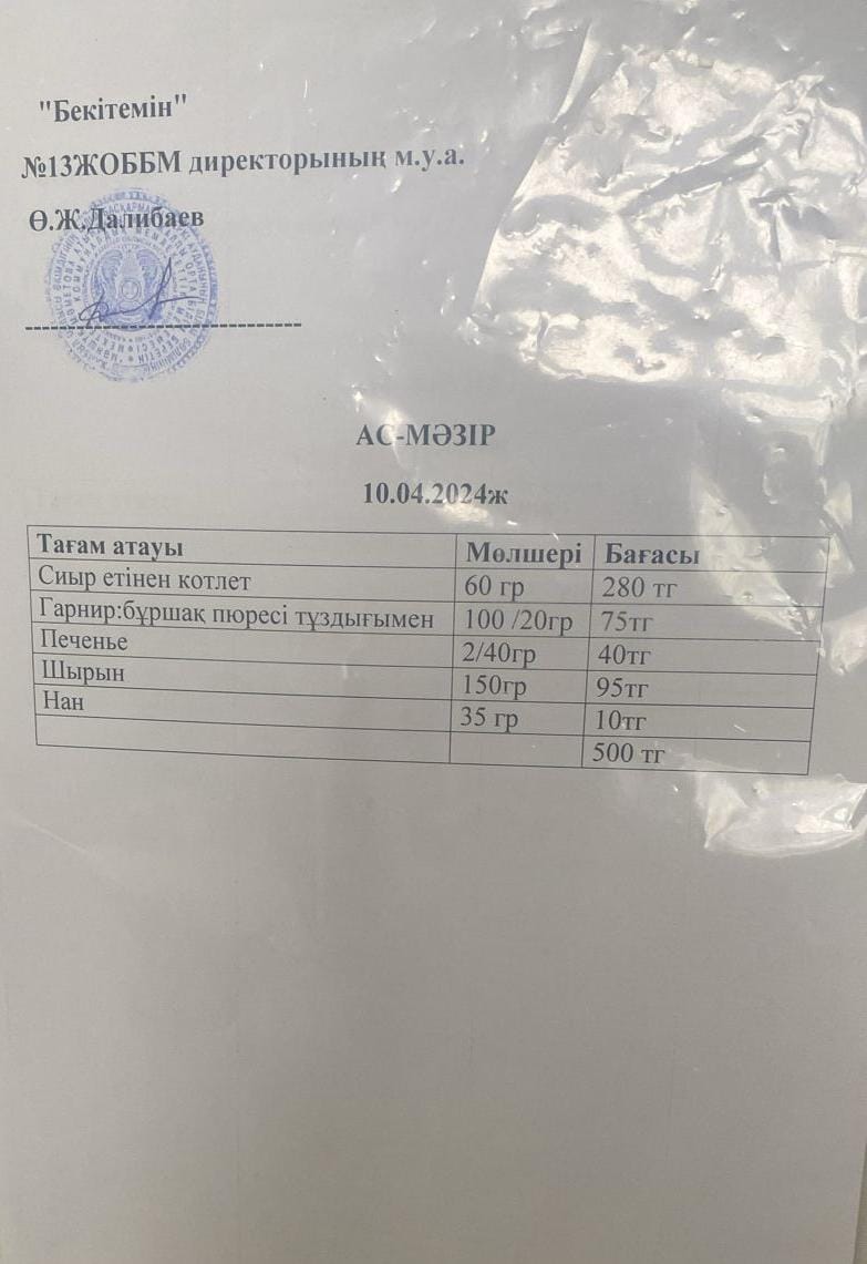 10.04.2024 ж ас мәзірі