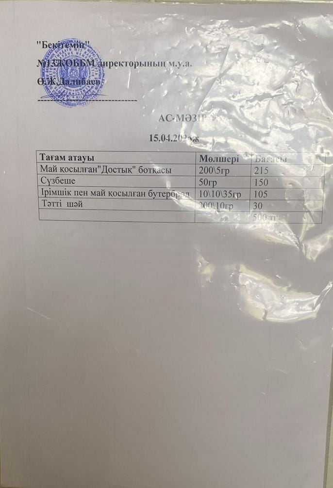 15.04.2023 ж ас мәзірі